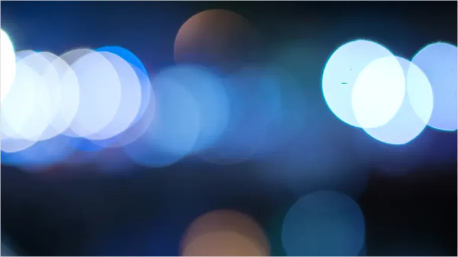 Detail Defocused Lights Background Blue Bokeh Number 7
