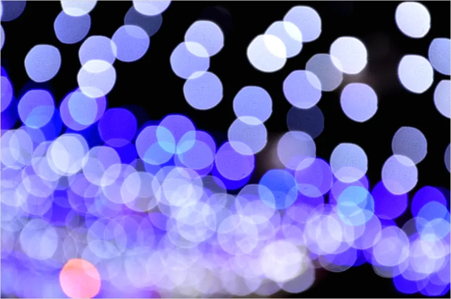 Detail Defocused Lights Background Blue Bokeh Number 8