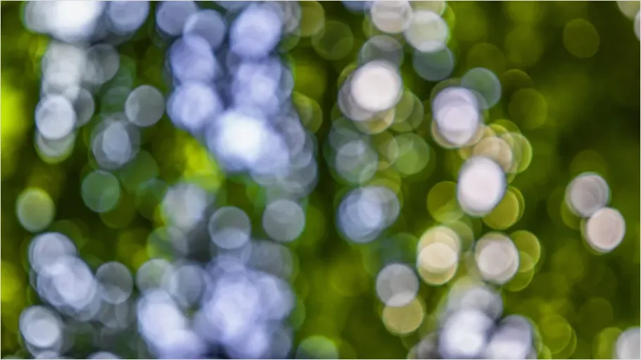 Detail Defocused Lights Background Blue Bokeh Number 10