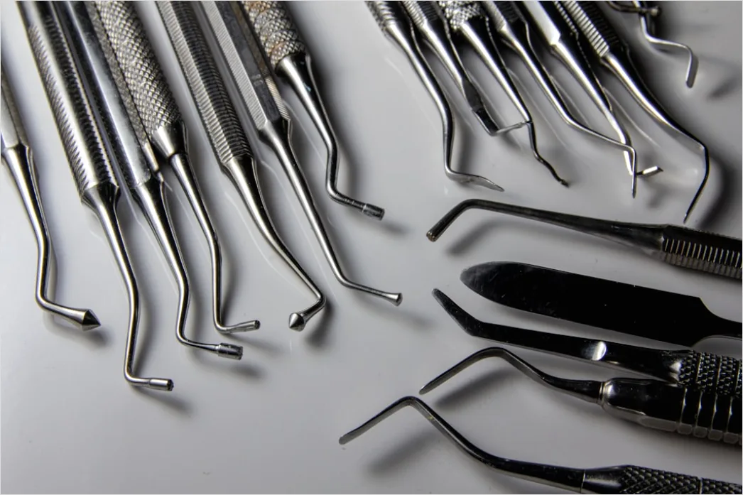 Detail Dental Cleaning Tools Tray Flat Lay Number 16