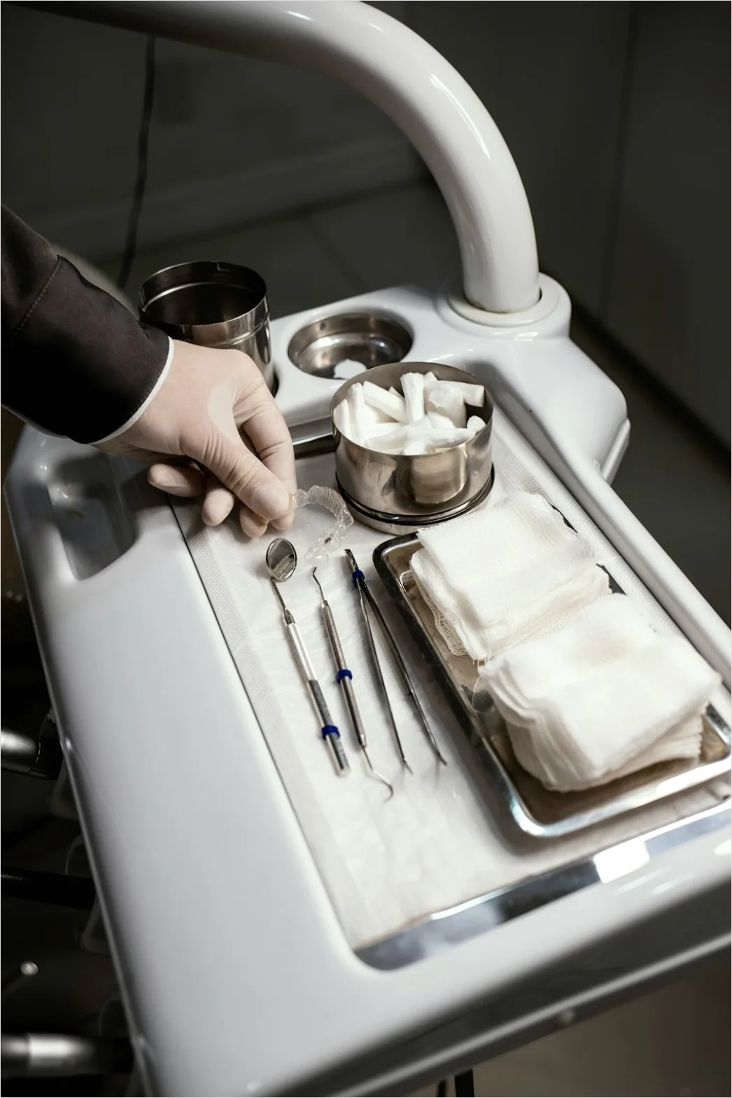 Detail Dental Cleaning Tools Tray Flat Lay Number 6