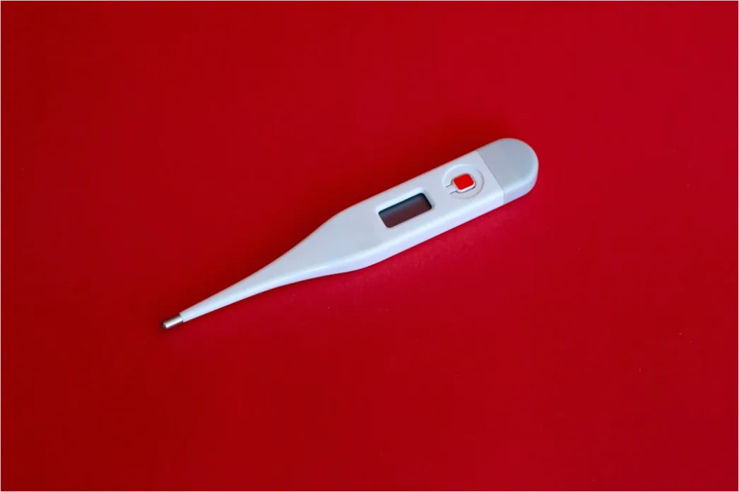 Detail Digital Thermometer Reading Temperature Close Up Number 2