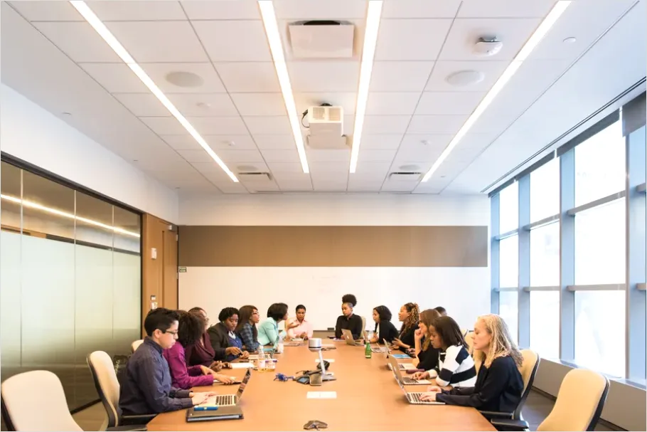 Detail Diverse Team Meeting Conference Room Photo Number 2