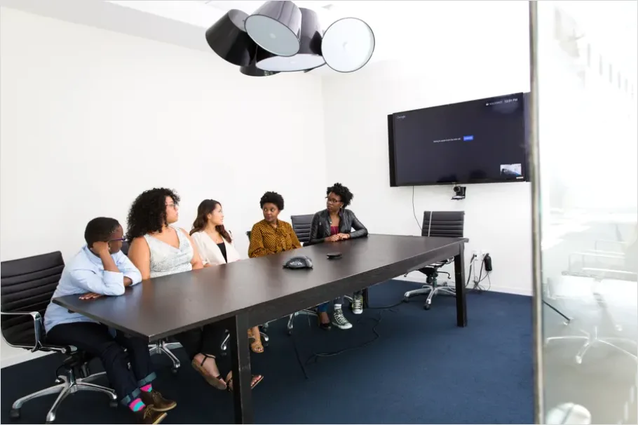 Detail Diverse Team Meeting Conference Room Photo Number 11