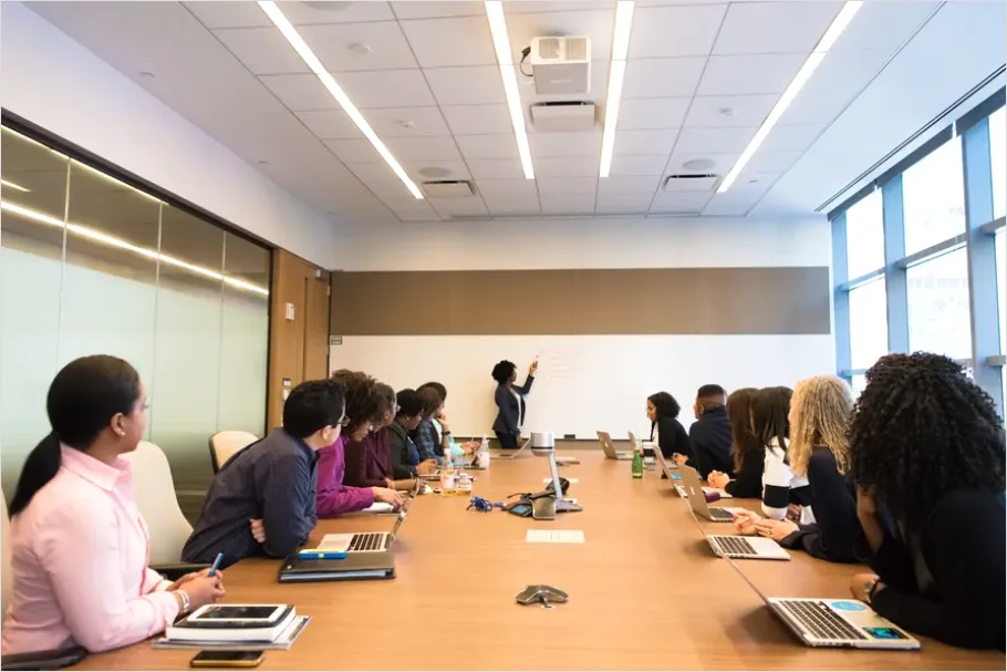 Detail Diverse Team Meeting Conference Room Photo Number 5