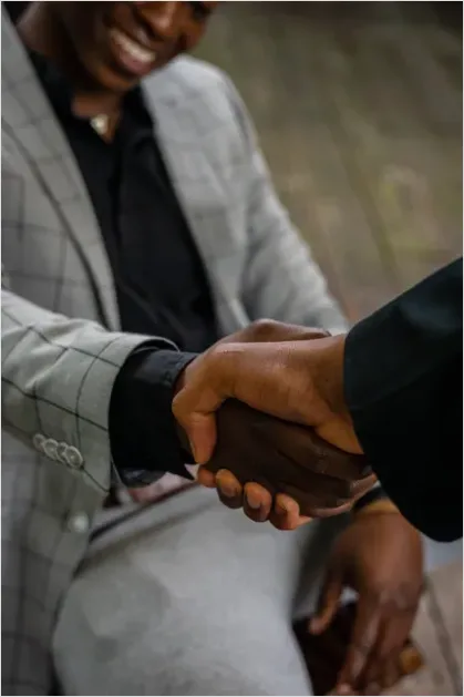 Detail Executive Handshake Suit Close Up Photo Number 11