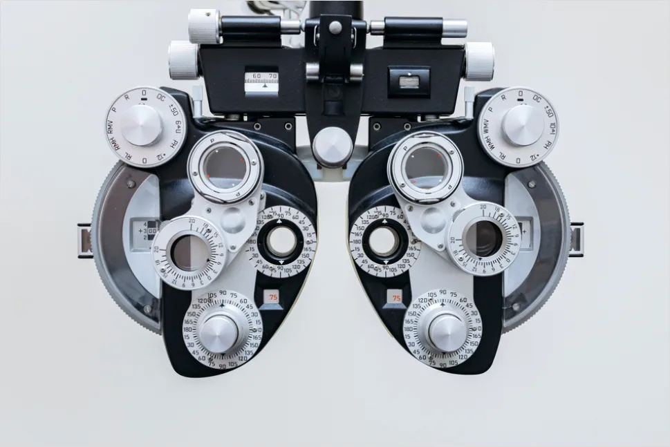 Detail Eye Doctor Exam Phoropter Close Up Number 17