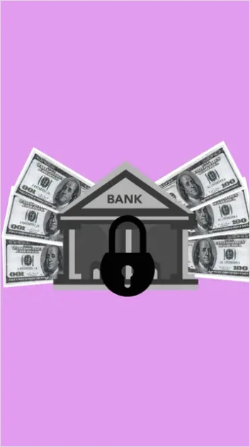 Detail Financial Security Concept Lock And Money Photo Number 3