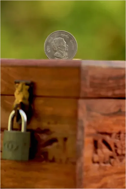 Detail Financial Security Concept Lock And Money Photo Number 7