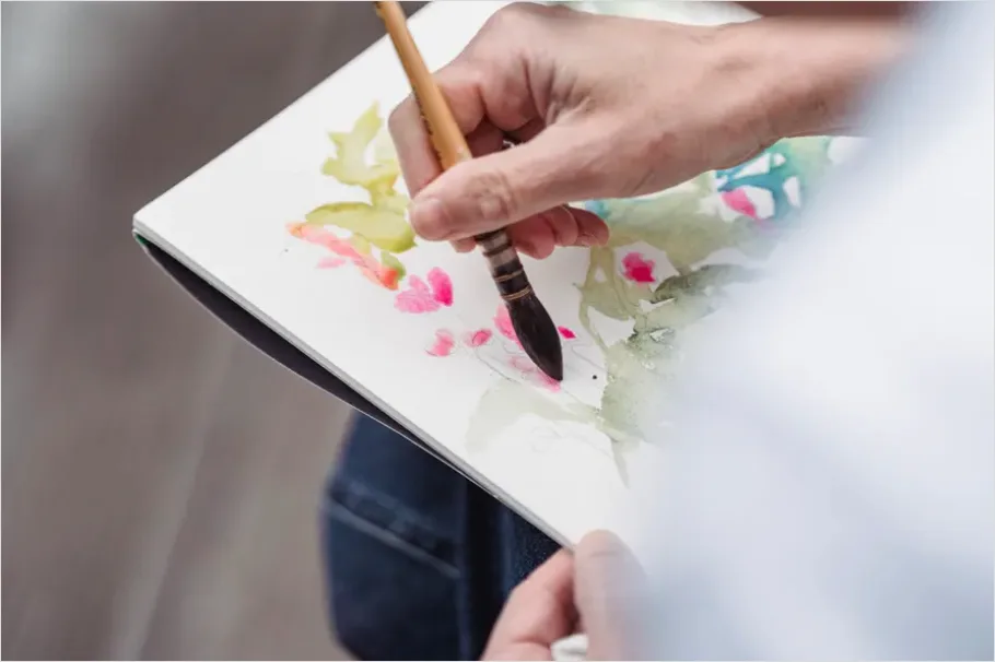 Detail Floral Illustration Watercolor Bouquet Number 12