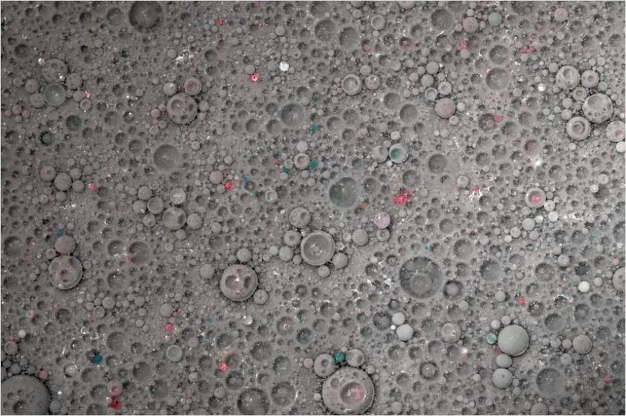 Detail Foam Texture Background Macro Close Up Number 14