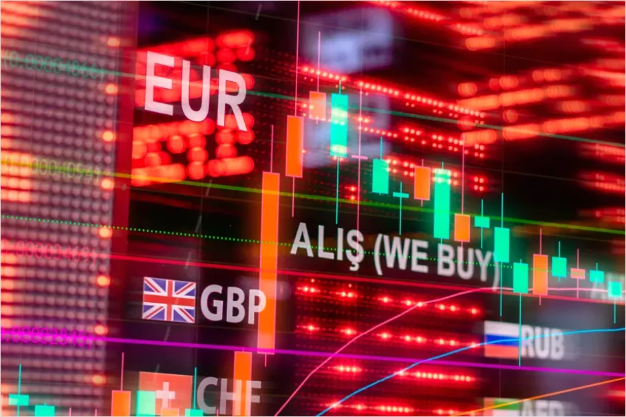 Detail Forex Trading Chart On Screen Photo Number 15