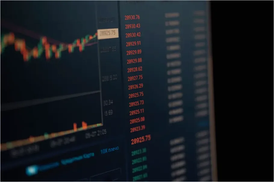 Detail Forex Trading Chart On Screen Photo Number 3