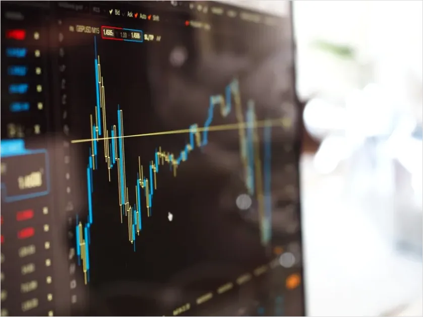 Detail Forex Trading Chart On Screen Photo Number 10