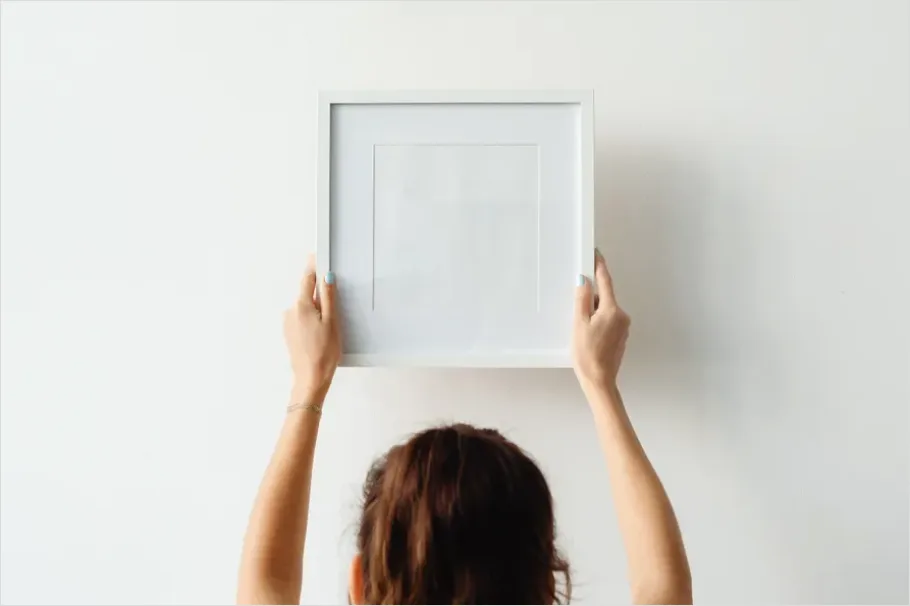 Detail Framed Art Prints On Wall Mockup Number 8