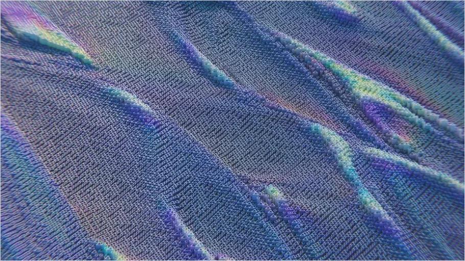 Detail Generative Art Abstract Algorithm Pattern Number 9
