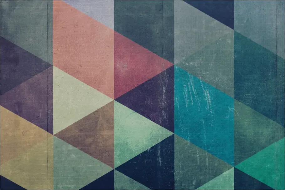 Detail Geometric Wallpaper Background Mid Century Number 5