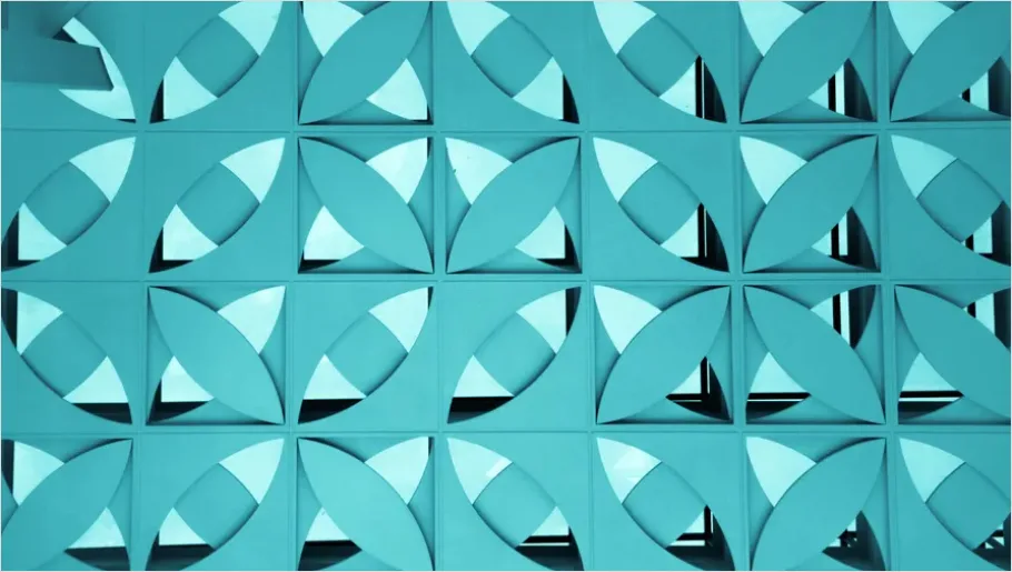 Detail Geometric Wallpaper Background Mid Century Number 9