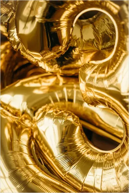 Detail Gold Foil Texture Background Shiny Number 11