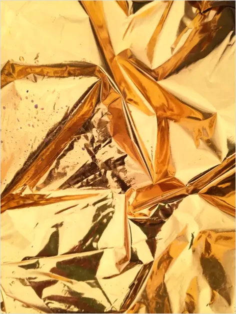 Detail Gold Foil Texture Background Shiny Number 4