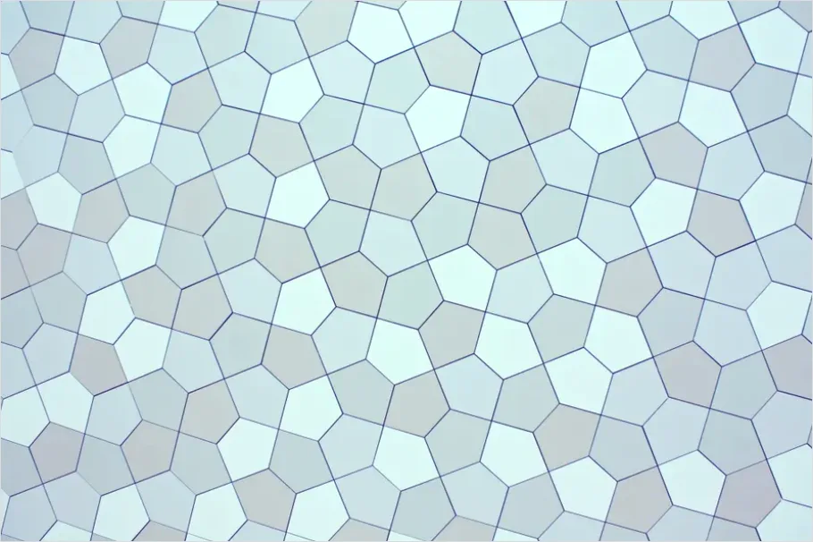Detail Hexagon Pattern Background Seamless Modern Number 4