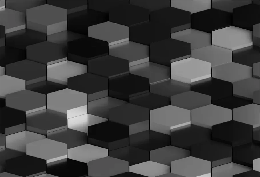 Detail Hexagon Pattern Background Seamless Modern Number 7