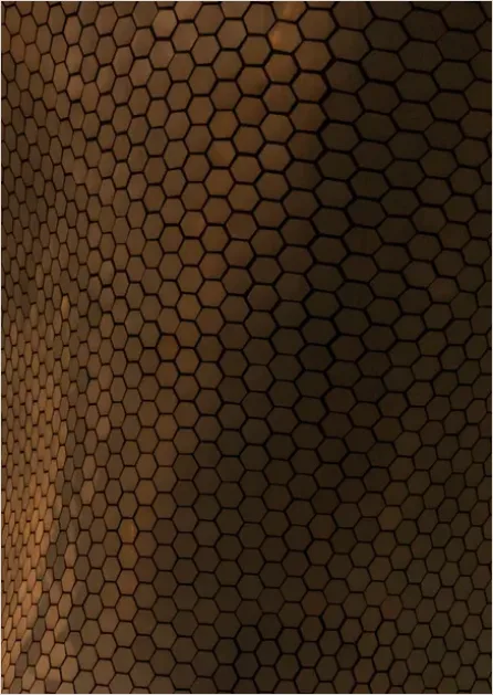 Detail Hexagon Pattern Background Seamless Modern Number 9