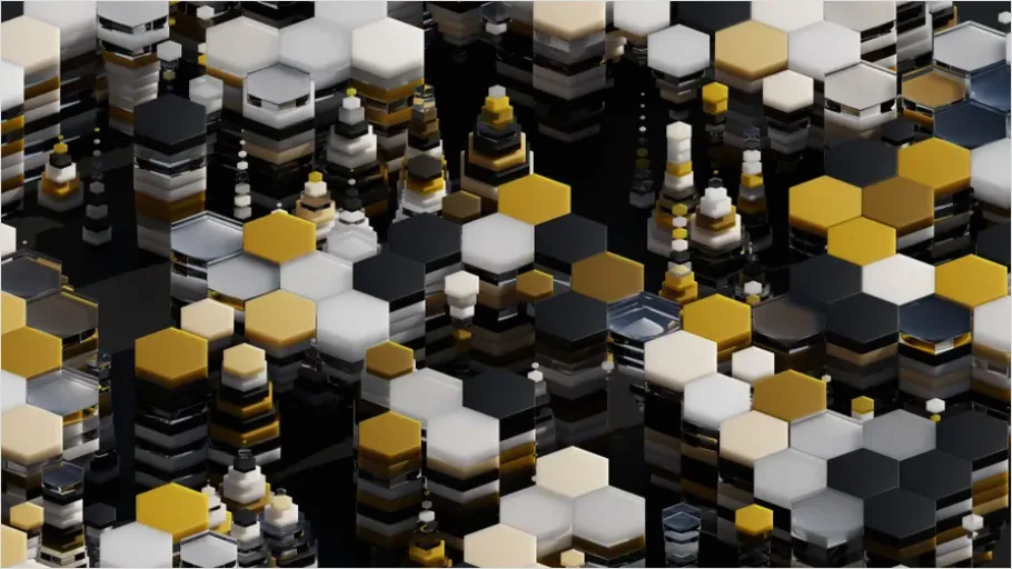 Detail Honeycomb Pattern Background Geometric Number 15