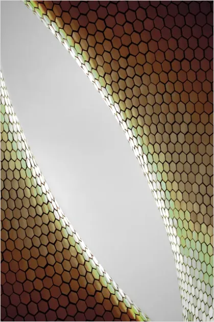 Detail Honeycomb Pattern Background Geometric Number 5
