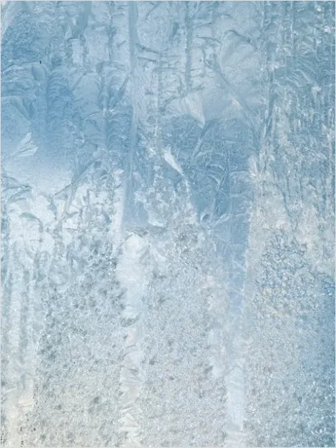 Detail Ice Texture Background Frozen Surface Number 15