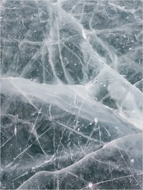 Detail Ice Texture Background Frozen Surface Number 6