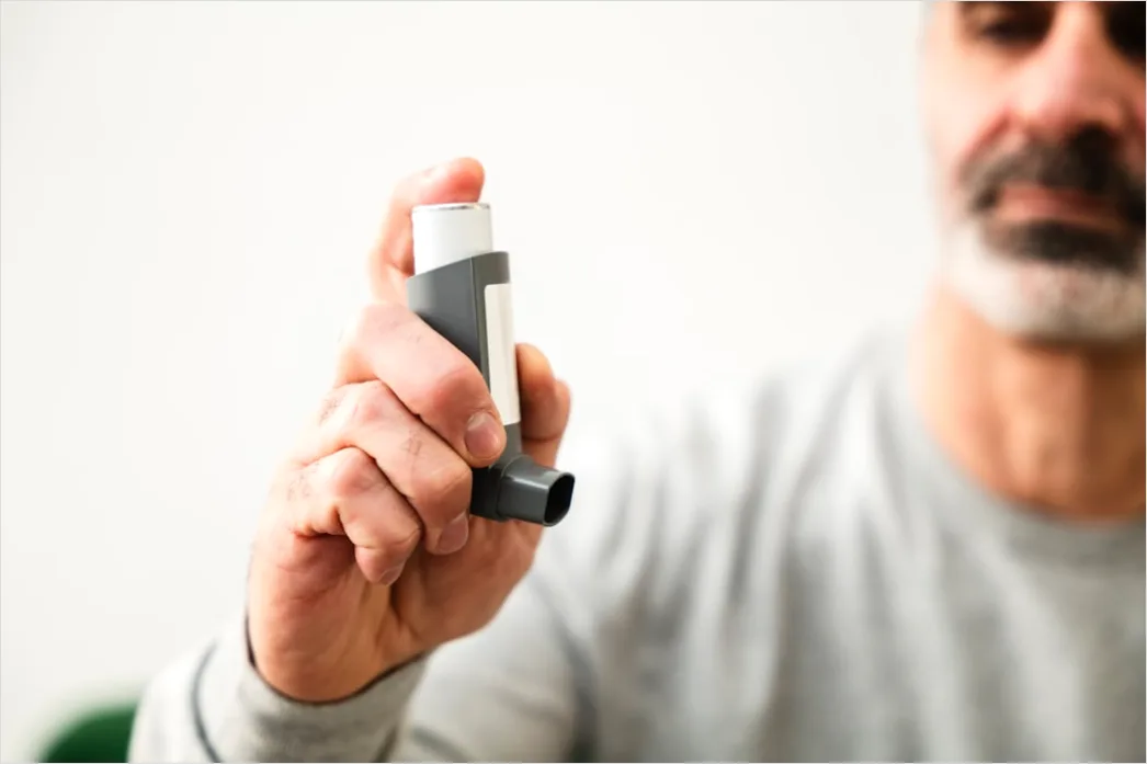 Detail Inhaler In Hand Asthma Management Number 3