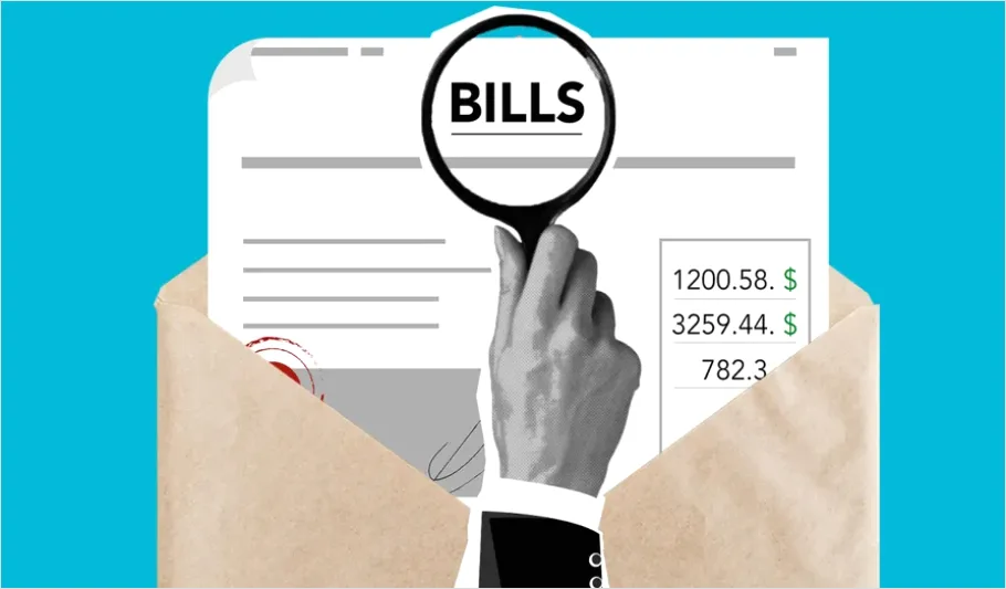 Detail Invoice And Receipt Paperwork Flat Lay Number 11