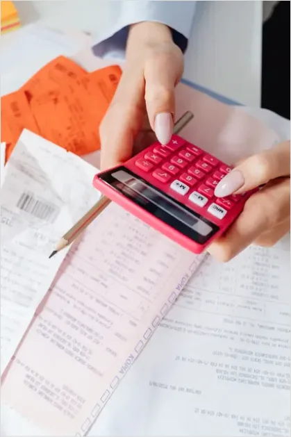 Detail Invoice And Receipt Paperwork Flat Lay Number 7