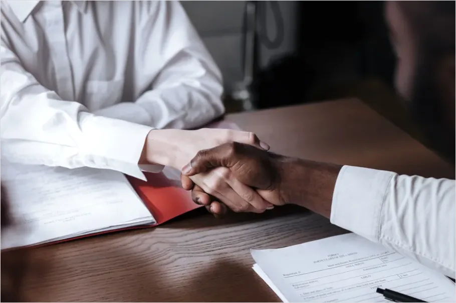 Detail Job Interview Handshake Office Photo Number 2