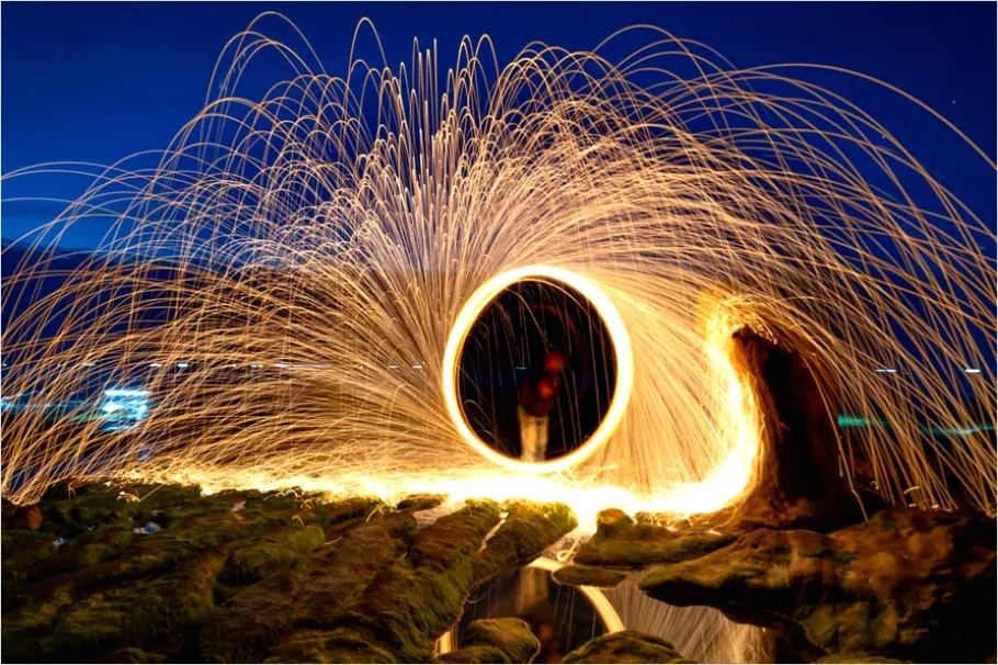 Detail Light Painting Artistic Long Exposure Photo Number 6