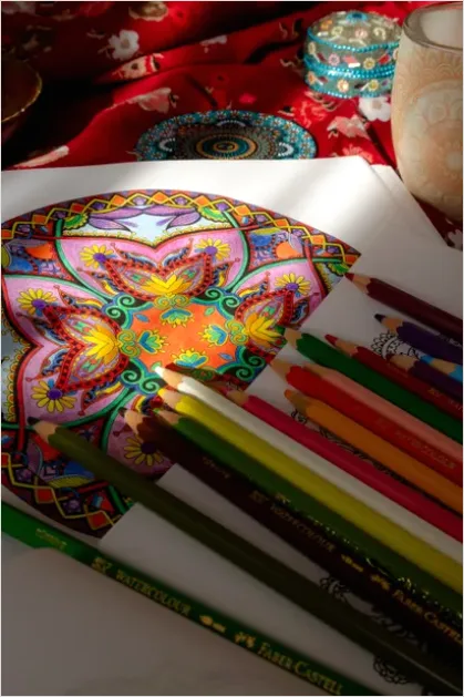 Detail Mandala Illustration Intricate Line Pattern Number 14