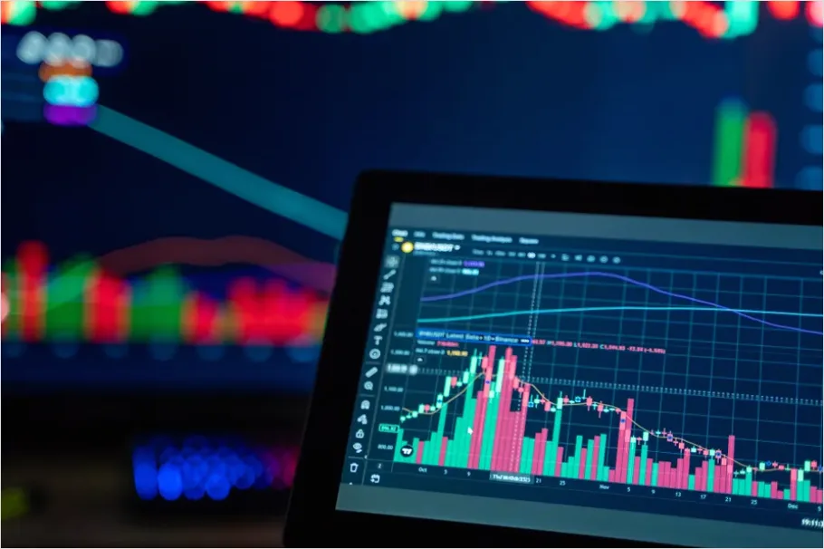 Detail Market Volatility Concept Chart Photo Number 9