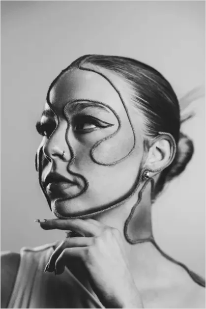 Detail Minimalist Line Art Drawing Number 7