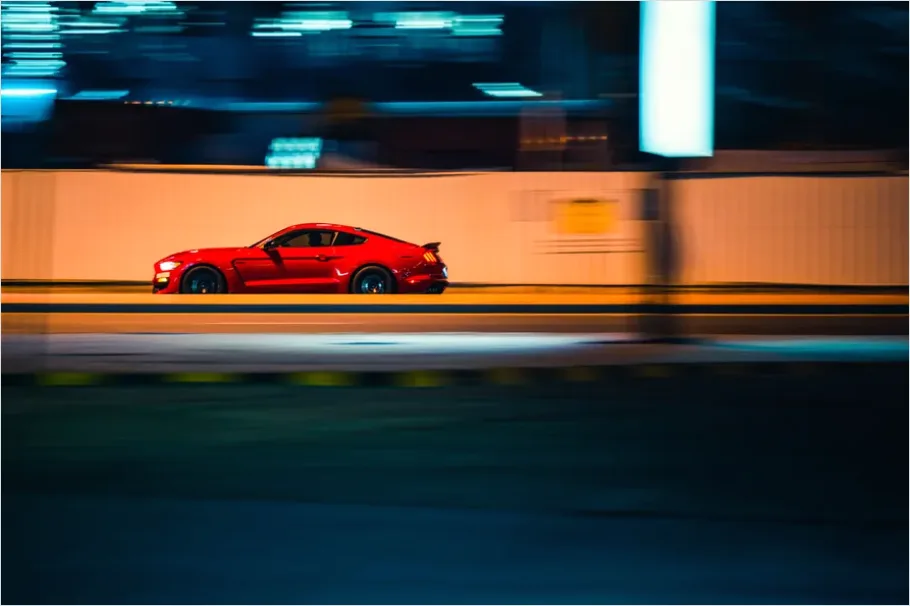 Detail Modern Sports Car Driving Fast Photo Number 3