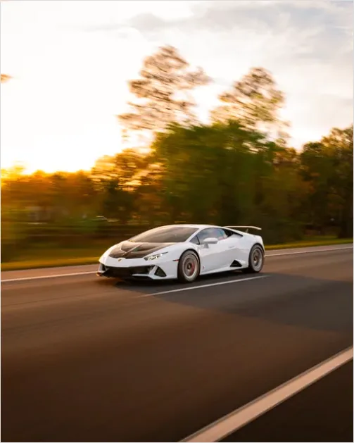 Detail Modern Sports Car Driving Fast Photo Number 10