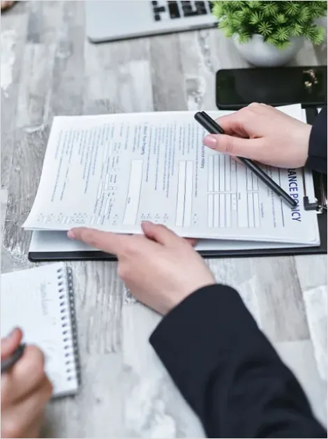 Detail Mortgage Documents Signing Close Up Photo Number 16