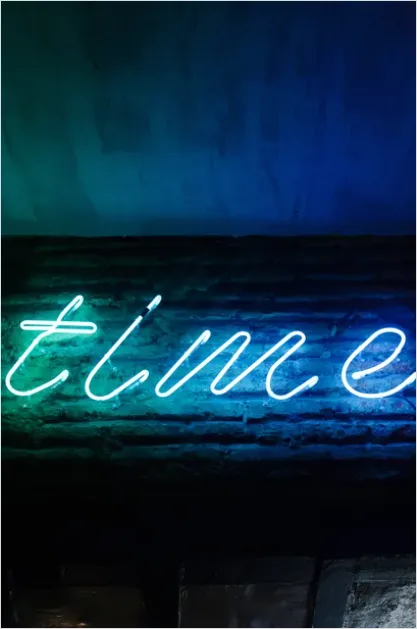 Detail Neon Sign Art Typography Glowing Letters Number 16