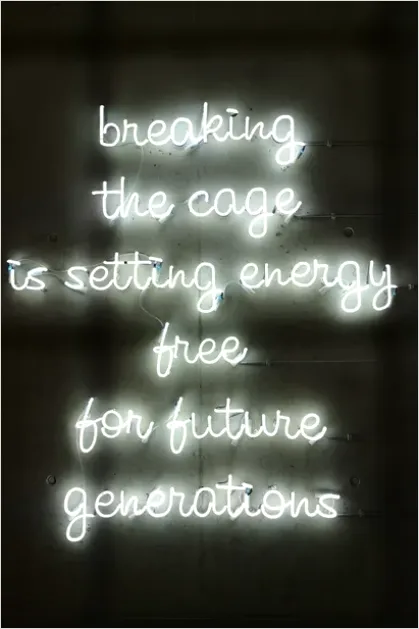 Detail Neon Sign Art Typography Glowing Letters Number 5