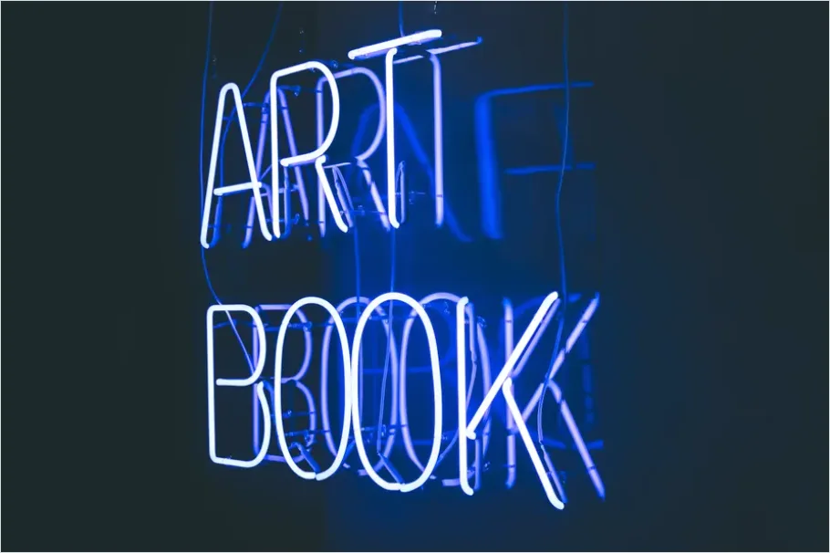 Detail Neon Sign Art Typography Glowing Letters Number 6