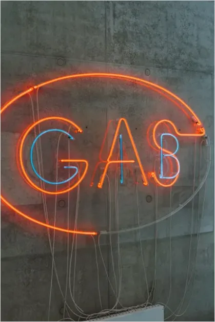 Detail Neon Sign Art Typography Glowing Letters Number 7