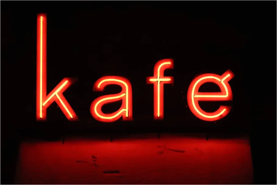 Detail Neon Sign Art Typography Glowing Letters Number 8