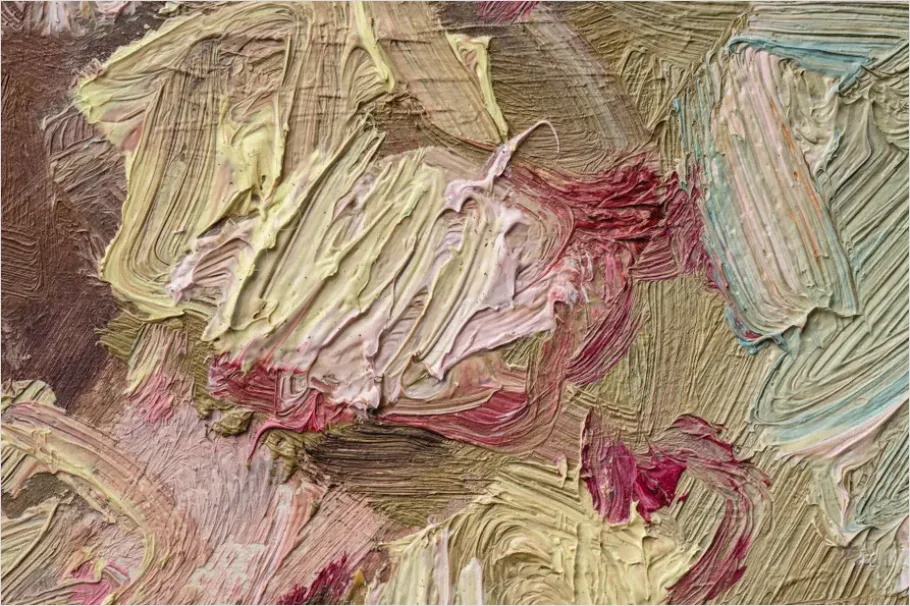 Detail Oil Paint Texture Background Close Up Number 6