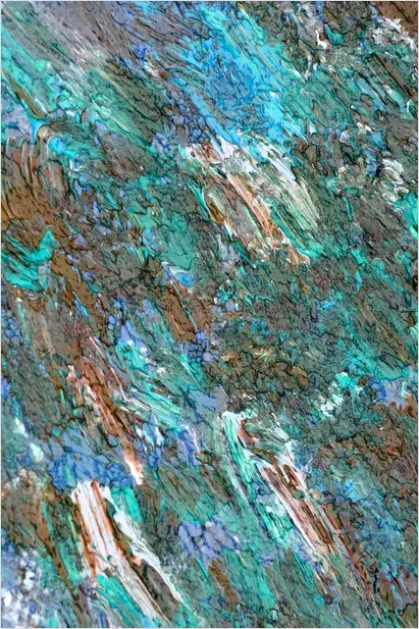 Detail Oil Painting Texture Brush Strokes Macro Number 11