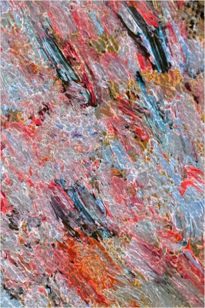 Detail Oil Painting Texture Brush Strokes Macro Number 12